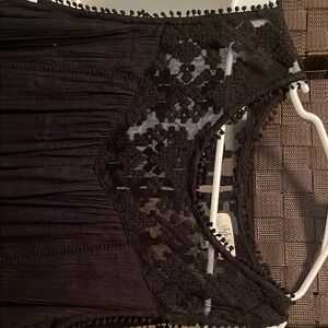 Style & Co. Black Lace Blouse